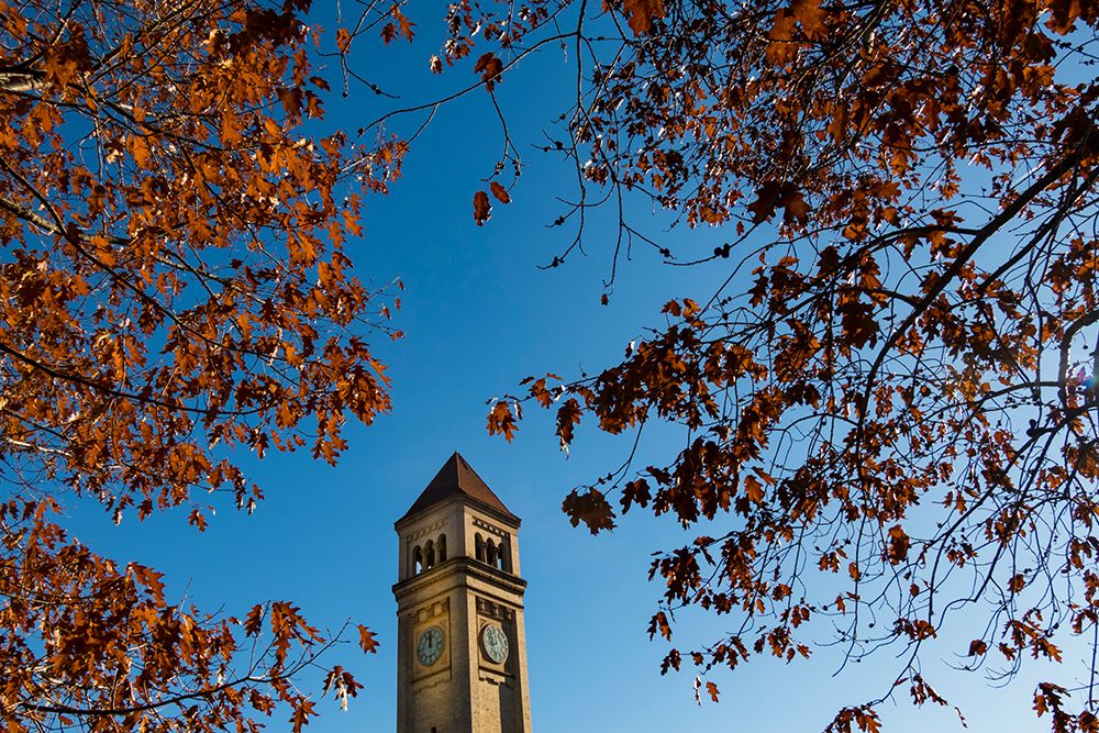 The Great Northern Clock Tower, Waterfront Park, Spokane, Washington State, USA.
